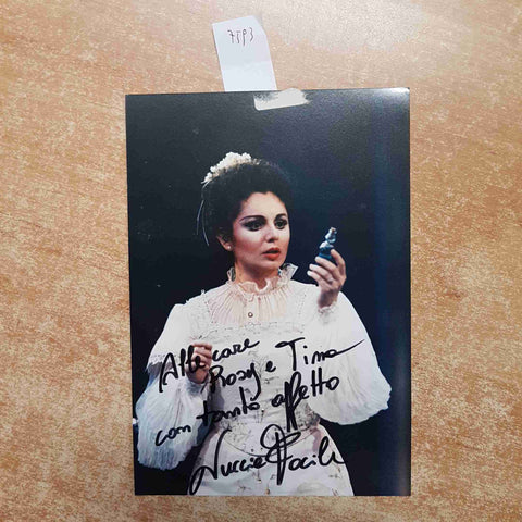 NUCCIA FOCILE tenore FOTOGRAFIA AUTOGRAFATA 1993 joe patronite PAVAROTTI OTELLO