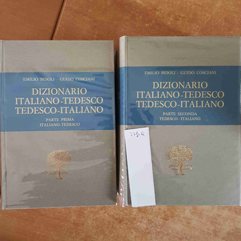 DIZIONARIO ITALIANO/TEDESCO TEDESCO/ITALIANO 2 VOLUMI PARAVIA bidoli cosciani