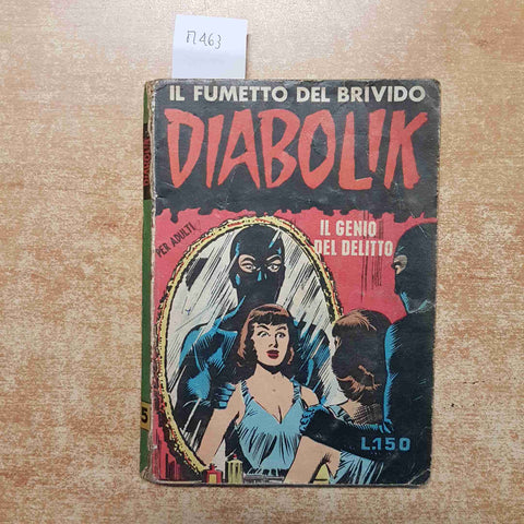 DIABOLIK IL GENIO DEL DELITTO anno II n° 5 ASTORINA 5 maggio 1963 GIUSSANI