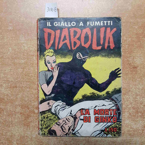 DIABOLIK LA MORTE DI GINKO n° 16 ASTORINA 9 agosto 1965 GIUSSANI