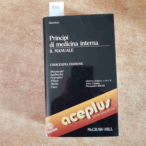 PRINCIPI DI MEDICINA INTERNA IL MANUALE Harrison 11° edizione McGRAW-HILL 1989