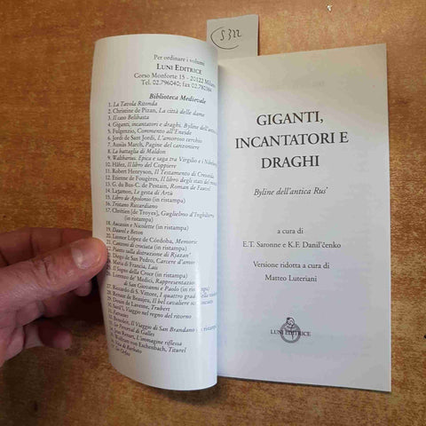 GIGANTI INCANTATORI E DRAGHI biblioteca medievale 1999 LUNI EDITRICE medioevo