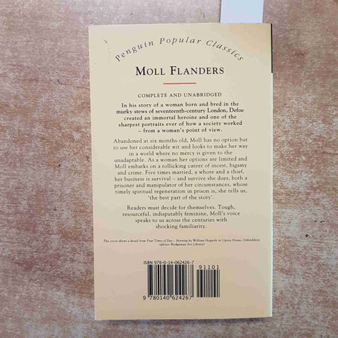 DANIEL DEFOE - MOLL FLANDERS penguin popular classics 1994 PENGUIN BOOKS