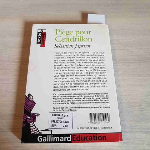 PIEGE POUR CENDRILLON - SEBASTIEN JAPRISOT - GALLIMARD - 2008