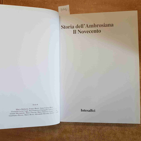 STORIA DELL'AMBROSIANA IL NOVECENTO 2002 INTESA BCI milano pinacoteca medusa