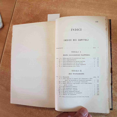 CORSO TEORICO PRATICO DI DIRITTO CIVILE volume 3 - Francesco Ricci - UTET 1886