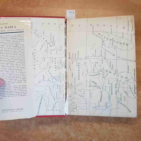 MAREA NERA IL LIBRO DELL'AFRICA DI LINO PELLEGRINI 1961 ALDO MARTELLO EDITORE