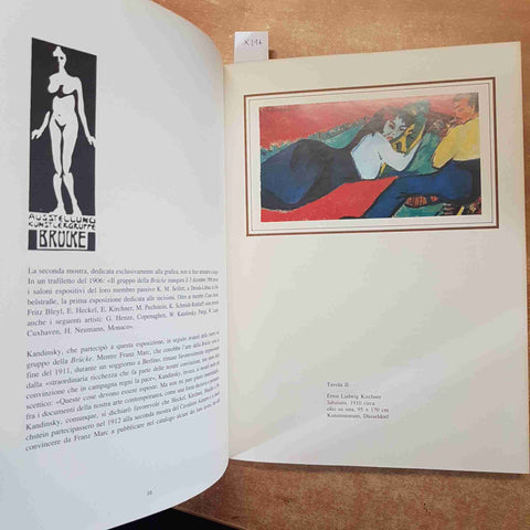 IL GRUPPO BRUCKE Felicitas Tobien Maurizio Scudiero 1991 L'EDITORE Heckel Nolde