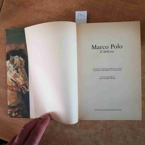 MARCO POLO IL MILIONE + 2 CARTE GEOGRAFICHE1982 GIORGIO MONDADORI via della seta