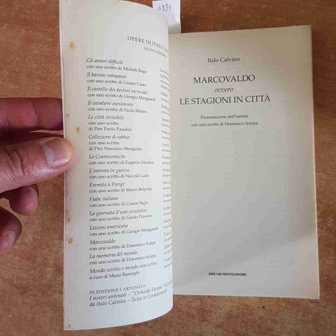 ITALO CALVINO - MARCOVALDO ovvero le stagioni in citta' - oscar mondadori 2013