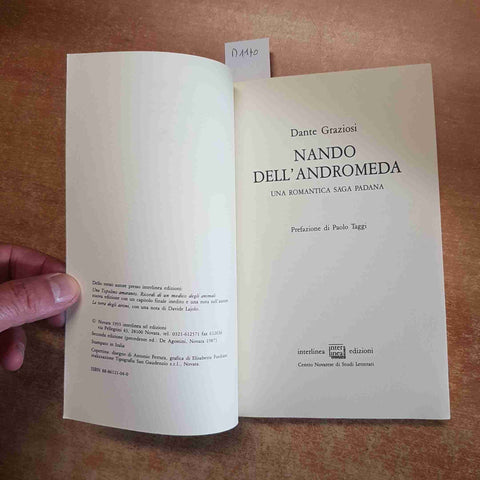 NANDO DELL'ANDROMEDA Dante Graziosi 1993 INTERLINEA una romantica saga padana