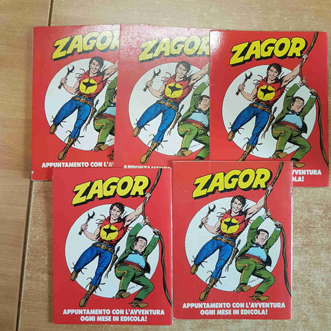 LOTTO 5 ZAGOR PRESENTA trampy, bat batterton, icaro laplume, guitar jim, ramath