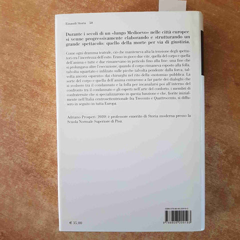 DELITTO E PERDONO la pena di morte nell'Europa cristiana ADRIANO PROSPERI 1°ED.