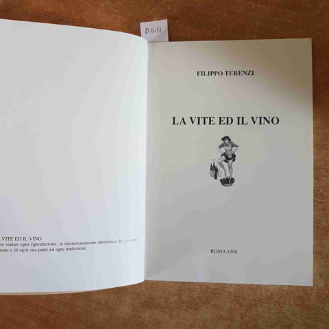 LA VITE ED IL VINO Filippo Terenzi ROMA 1998 corso introduttivo