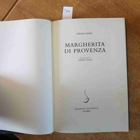 MARGHERITA DI PROVENZA biografia di GERARD SIVERY 1990 SALERNO EDITRICE galasso