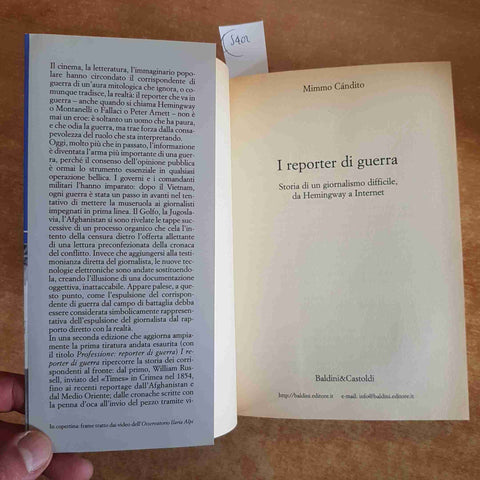 I REPORTER DI GUERRA storia di un giornalismo difficile MIMMO CANDITO - BALDINI