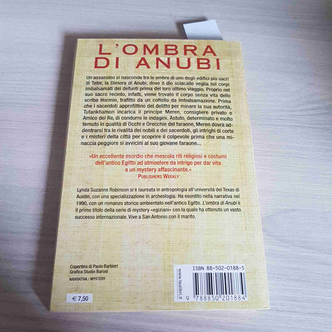 L'OMBRA DI ANUBI mystery egiziano LYNDA S. ROBINSON - TEA - 2002 romanzo giallo