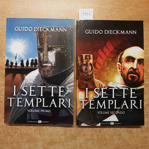 GUIDO DIECKMANN - I SETTE TEMPLARI 2 volumi IL GIORNALE romanzo storico