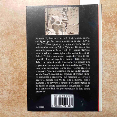 RAMSES II il re dei re BERNADETTE MENU 1998 ELECTA GALLIMARD storia e civilta'