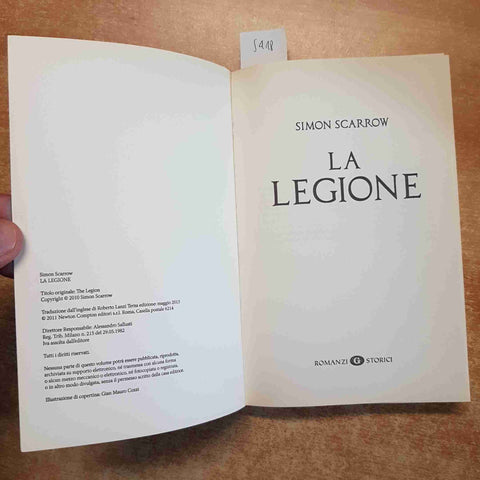 SIMON SCARROW - LA LEGIONE romanzi storici IL GIORNALE antica roma