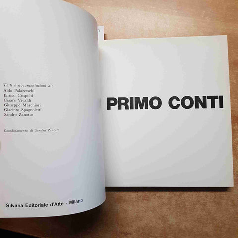 PRIMO CONTI catalogo monografia 1974 SILVANA EDITORIALE