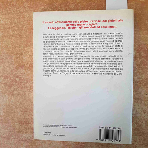 IL LIBRO DELLE PIETRE PREZIOSE Anne de Tugny VALLARDI 1990