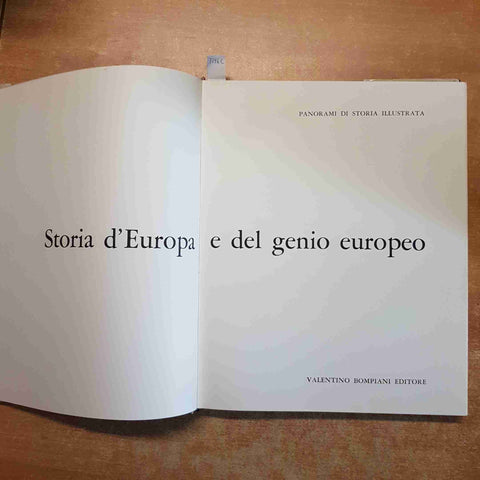 STORIA D'EUROPA E DEL GENIO EUROPEO 1959 BOMPIANI storia illustrata