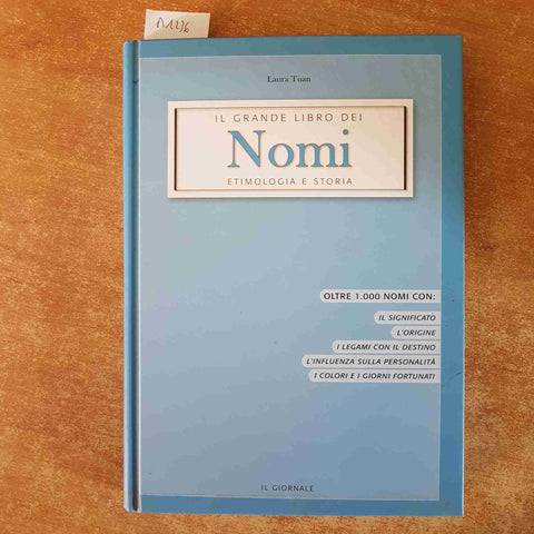 IL GRANDE LIBRO DEI NOMI Laura Tuan IL GIORNALE significato origine destino