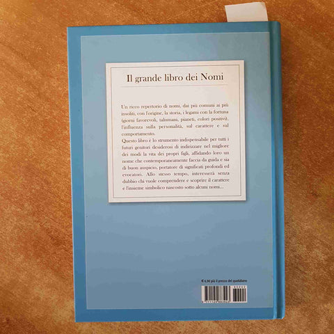 IL GRANDE LIBRO DEI NOMI Laura Tuan IL GIORNALE significato origine destino