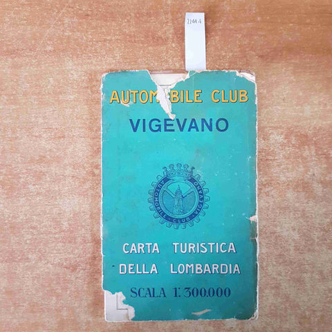 CARTA TURISTICA DELLA LOMBARDIA 1961 scala 1:300.000 AUTOMOBILE CLUB VIGEVANO