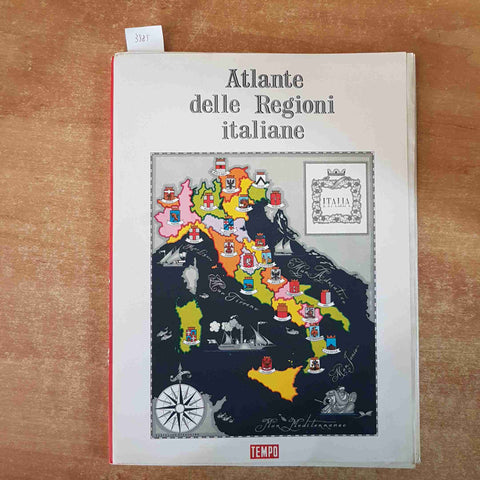 ATLANTE DELLE REGIONI ITALIANE 1970 TEMPO 20 tavole a colori + 16 pagine