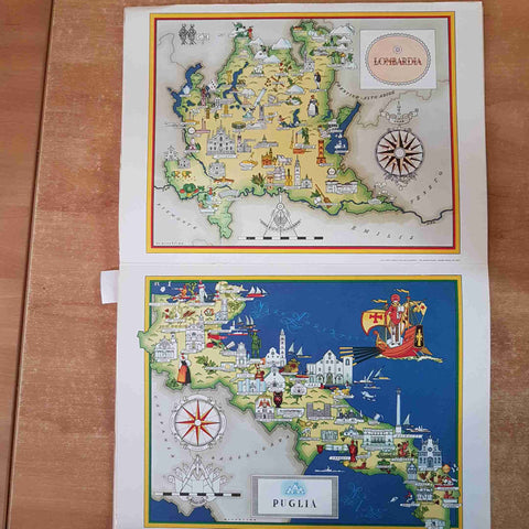 ATLANTE DELLE REGIONI ITALIANE 1970 TEMPO 20 tavole a colori + 16 pagine