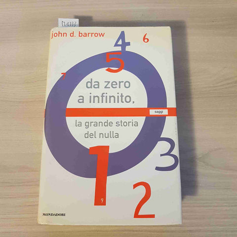 DA ZERO A INFINITO LA GRANDE STORIA DEL NULLA - JOHN D. BARROW - MONDADORI 2001