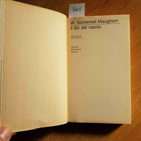 W.S. MAUGHAM - IL FILO DEL RASOIO1965 GLI OSCAR MONDADORI romanzo