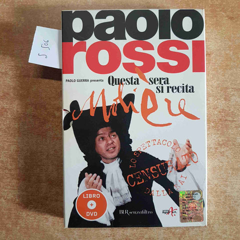 PAOLO ROSSI Questa sera si recita Moliere LIBRO + DVD 2005 BUR censurato da RAI