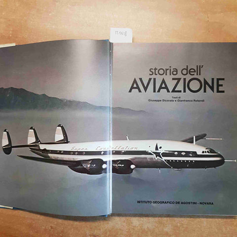 STORIA DELL'AVIAZIONE dicorato rotondi 1978 DE AGOSTINI aerei boeing alitalia