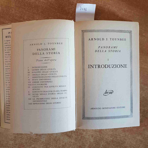 PANORAMI DELLA STORIA 1 INTRODUZIONE Arnold Toynbee MONDADORI 1954