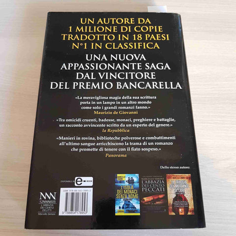 L'ABBAZIA DEI CENTO DELITTI - MARCELLO SIMONI 1°ed NEWTON COMPTON 2015 thriller