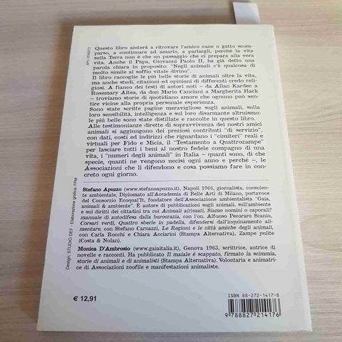 ANCHE GLI ANIMALI VANNO IN PARADISO - STEFANO APUZZO, MONICA D'AMBROSIO - 2001