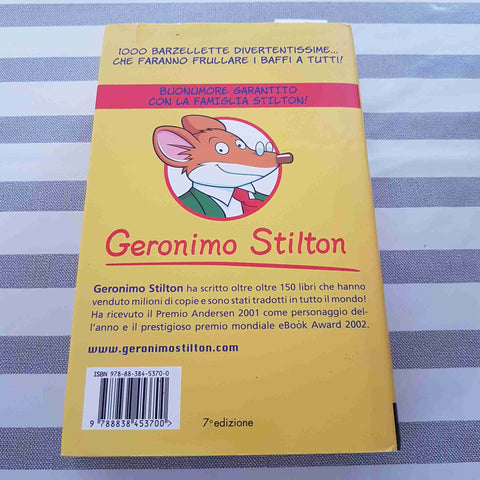 1000 BARZELLETTE STRATOPICHE - GERONIMO STILTON - PIEMME - 2009