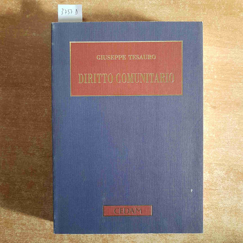 Giuseppe Tesauro DIRITTO COMUNITARIO 2000 CEDAM