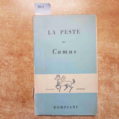 LA PESTE DI ALBERT CAMUS 5 agosto 1948 PEGASO LETTERARIO BOMPIANI 1° edizione