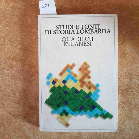 QUADERNI MILANESI STUDI E FONTI DI STORIA LOMBARDA 1986 stregoneria peste