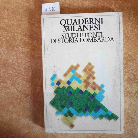 QUADERNI MILANESI STUDI E FONTI DI STORIA LOMBARDA 1982 stampa clero socialismo