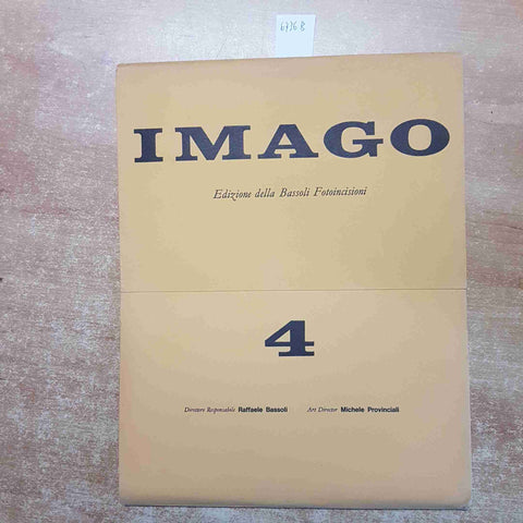 IMAGO 4 EDIZIONE DELLA BASSOLI 1963 armando testa pistorio bonfante arcari berto