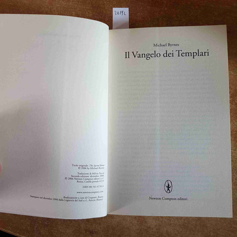 IL VANGELO DEI TEMPLARI thriller MICHAEL BYRNES 2006 NEWTON COMPTON