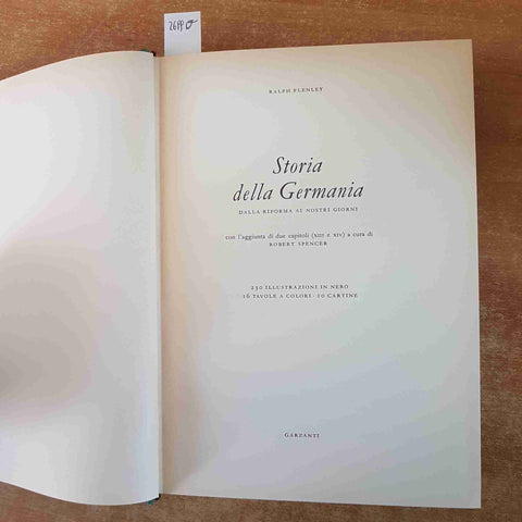 STORIA DELLA GERMANIA Ralph Flenley 1972 GARZANTI illustrato