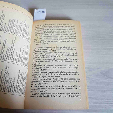 GUIDA AL PRIMO LAVORO consigli pratici FERRAGNI, MASCI - RIZZOLI - 1986