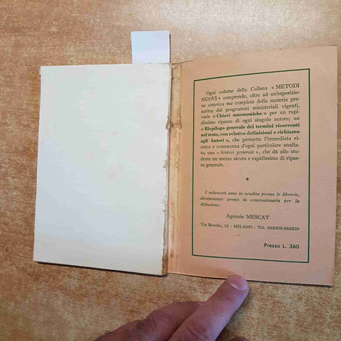 RIEPILOGHI DI STORIA DELLA LETTERATURA GRECA Calesella 1956 SCUOLA MODERNA