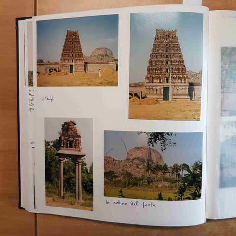 VIAGGIO IN INDIA AUROVILLE MATRIMANDIR album foto originali copertina in pelle